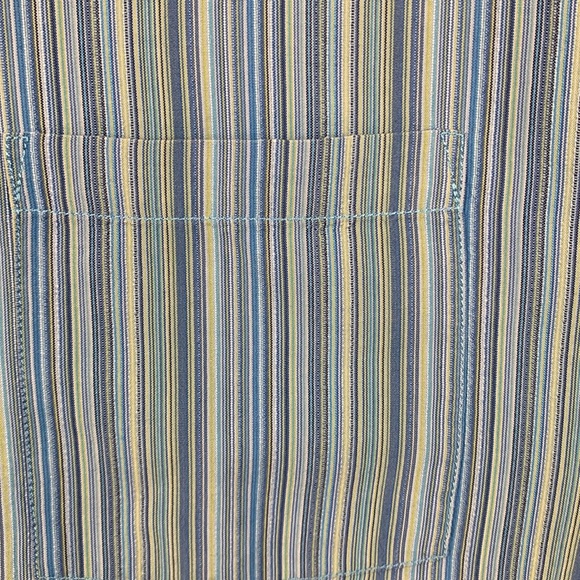 Tommy Bahama Silk Blue Striped Luxury Evening Shirt - Picture 5 of 8
